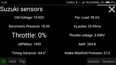 Suzuki Sensors screenshot
